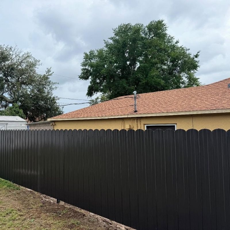 durafence installed by top rail fence
