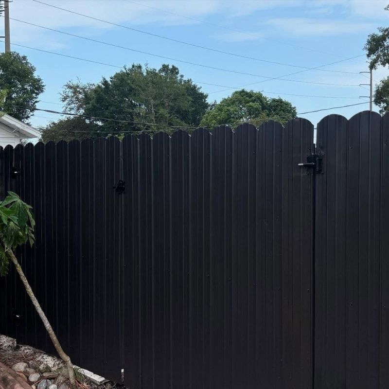 durafence installed by top rail fence