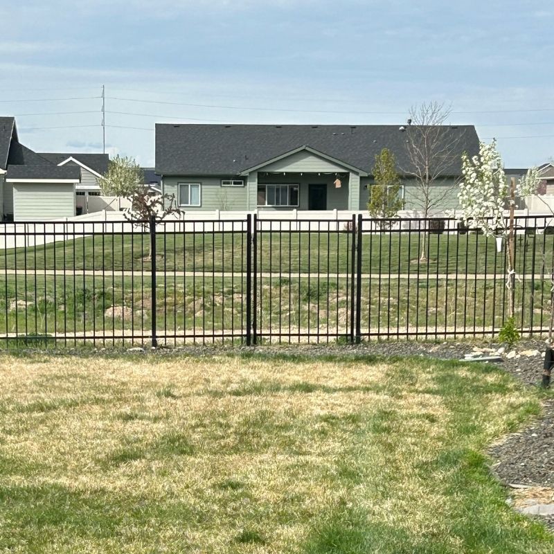 Ornamental gate installed by Top Rail Fence