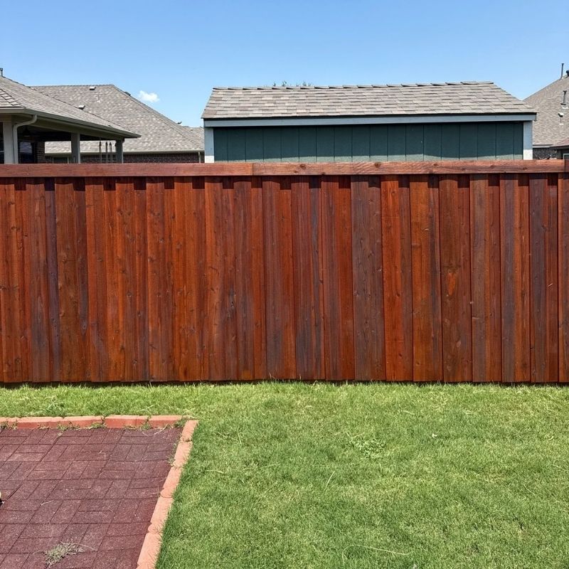 Board on Board Fence installed by Top Rail Fence