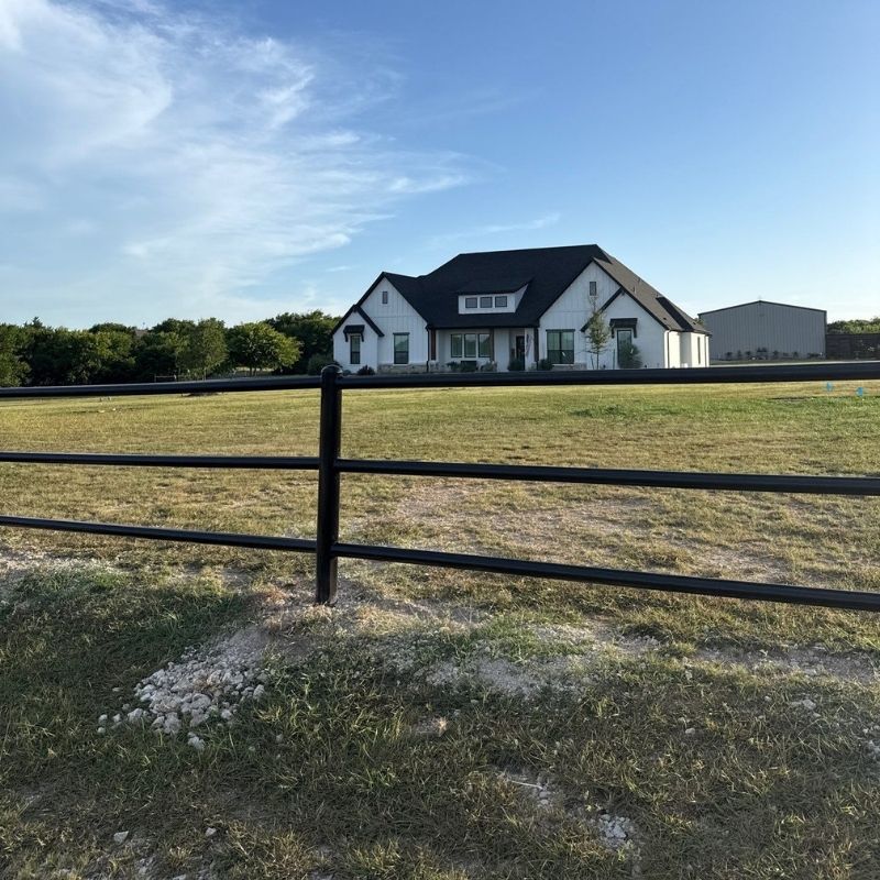 Pipe Fence installed by Top Rail Fence