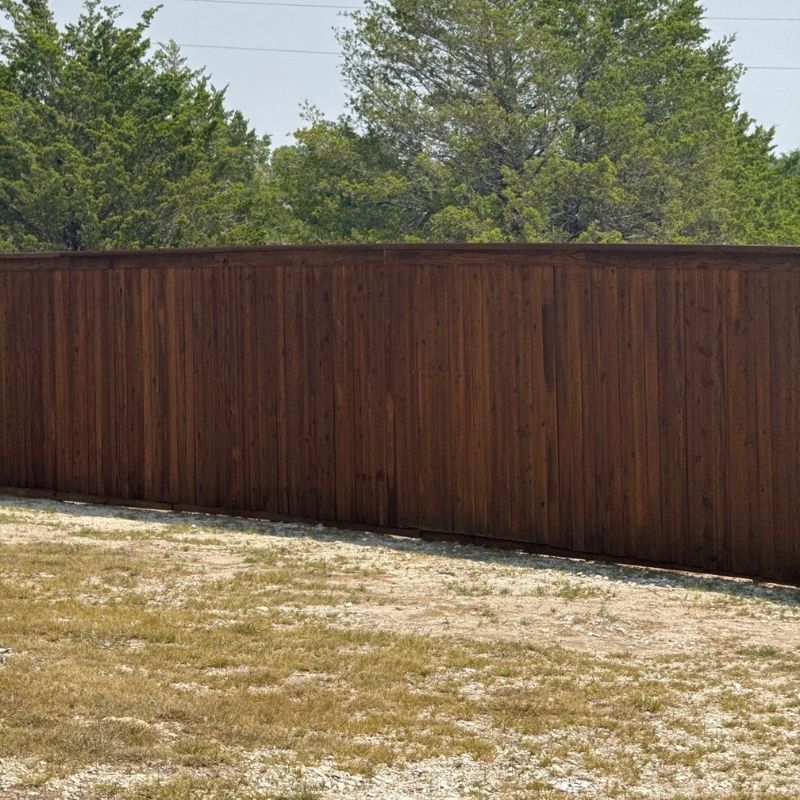 Wood Fence installed by Top Rail Fence