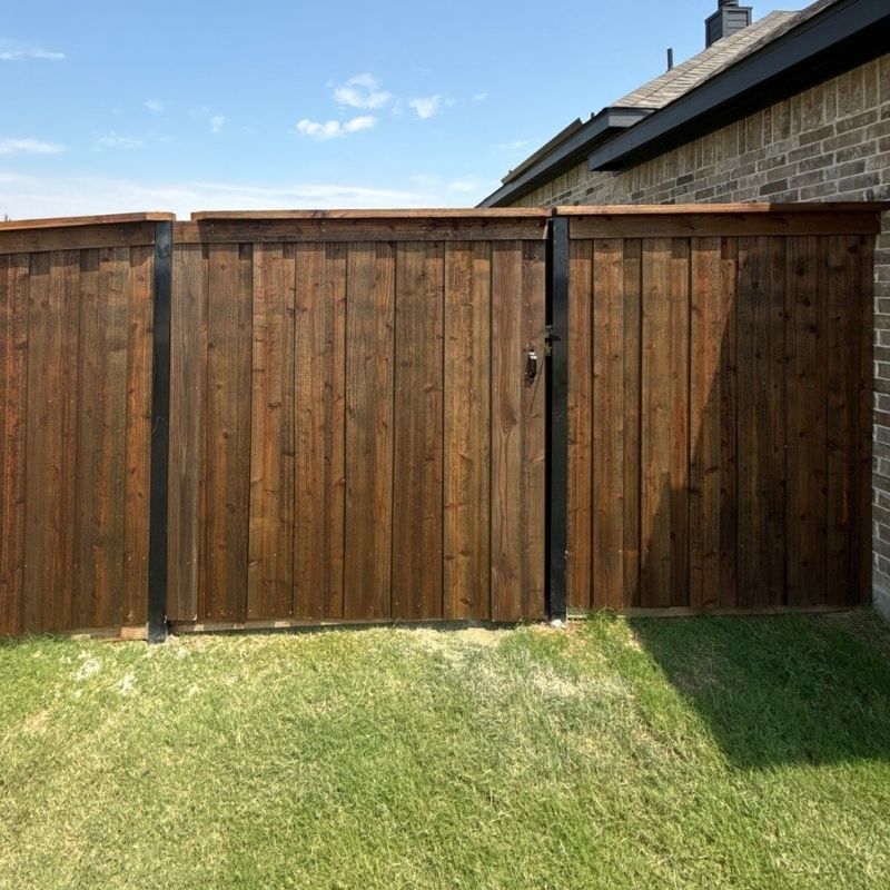 Wood Fence installed by Top Rail Fence