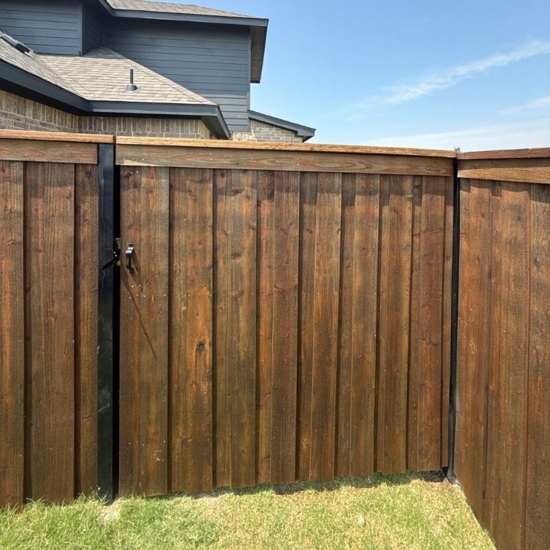 Wood Fence installed by Top Rail Fence