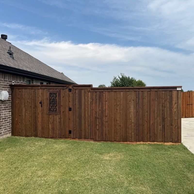 wood fence installed by Top Rail Fence