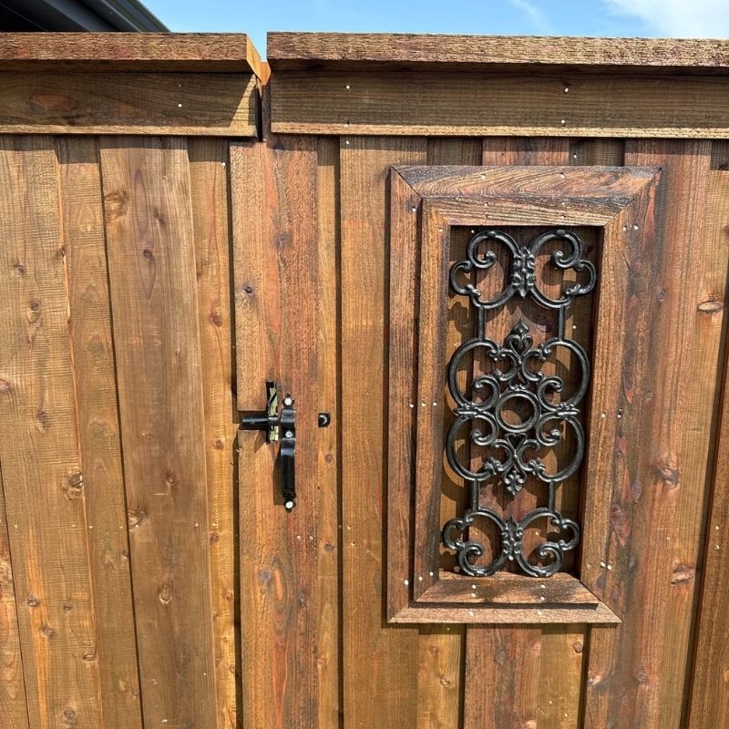 wood fence installed by Top Rail Fence