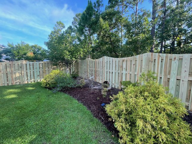 wooden privacy fence installation in Wilmington, NC