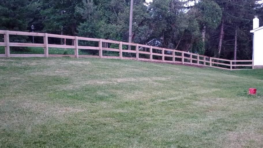 Large wood fence installation in Cincinnati