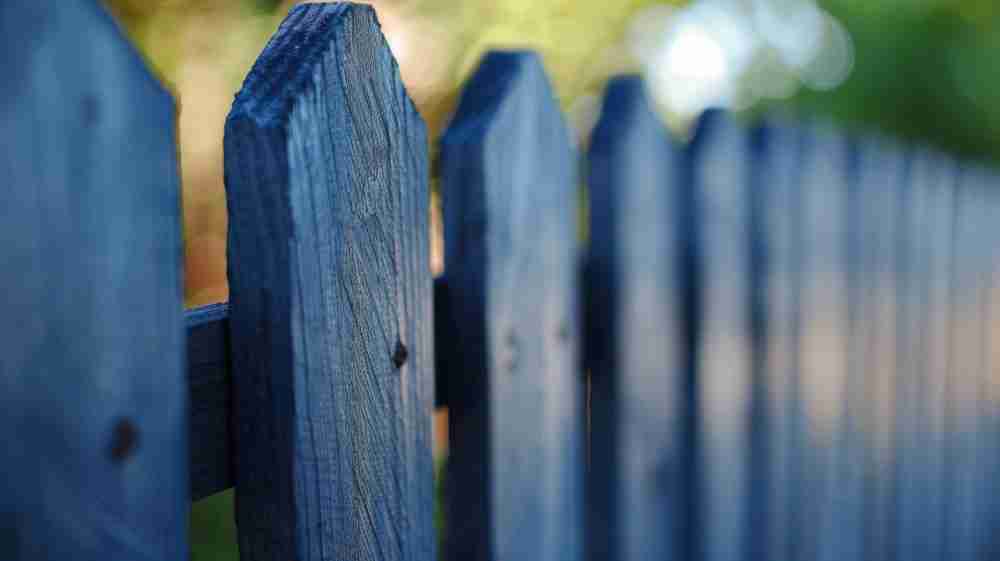 Black fence wall