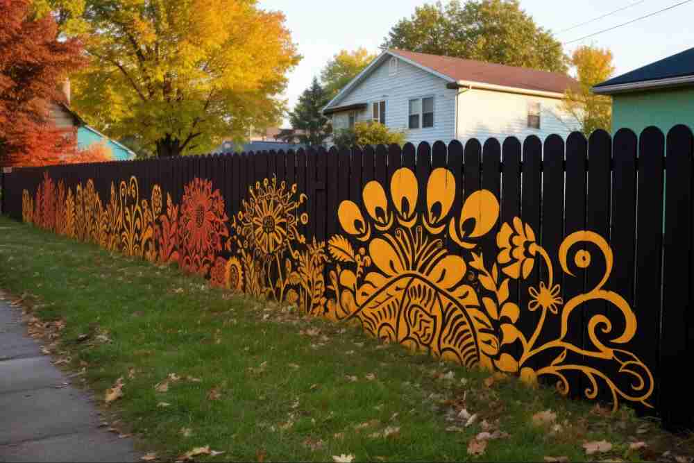 Front-yard fence paint