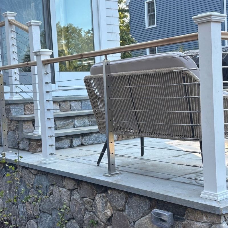 Railing installed by Top Rail Fence