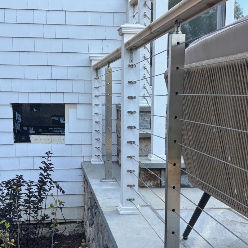 Railing installed by Top Rail Fence