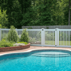 lattice pool fence