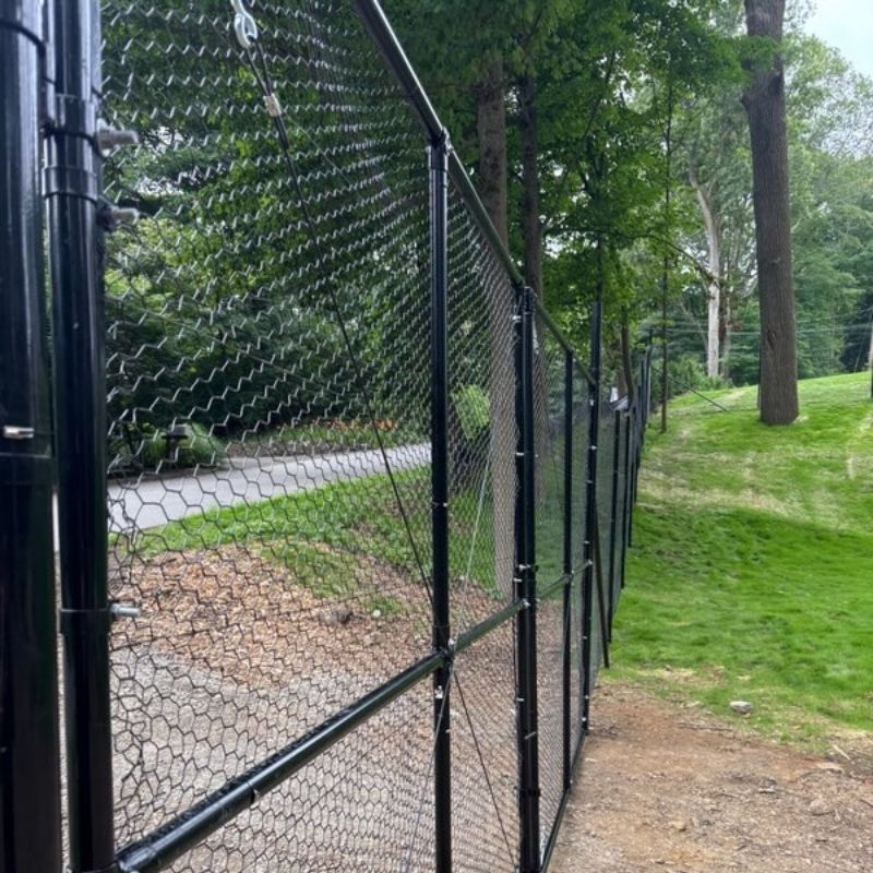 Chain link fence installed by Top Rail Fence