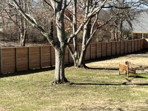 wood horizontal fence