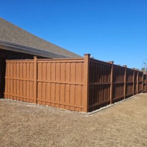 cap and trim wood fence