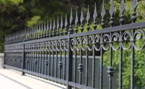 wrought iron security fence