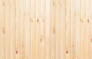 Pine wood fence close up