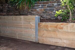 Pressure treated pine garden bed
