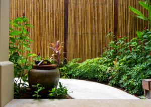 Bamboo fence