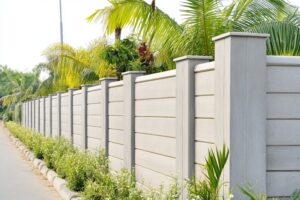 Fiber cement board fence