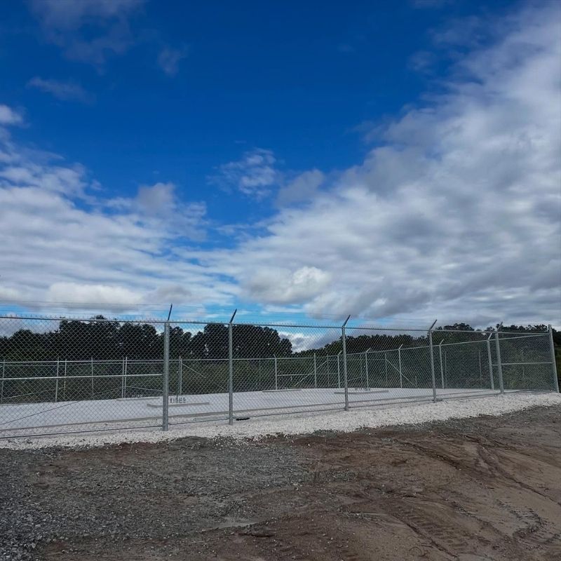 chain link fence installed by Top Rail Fence