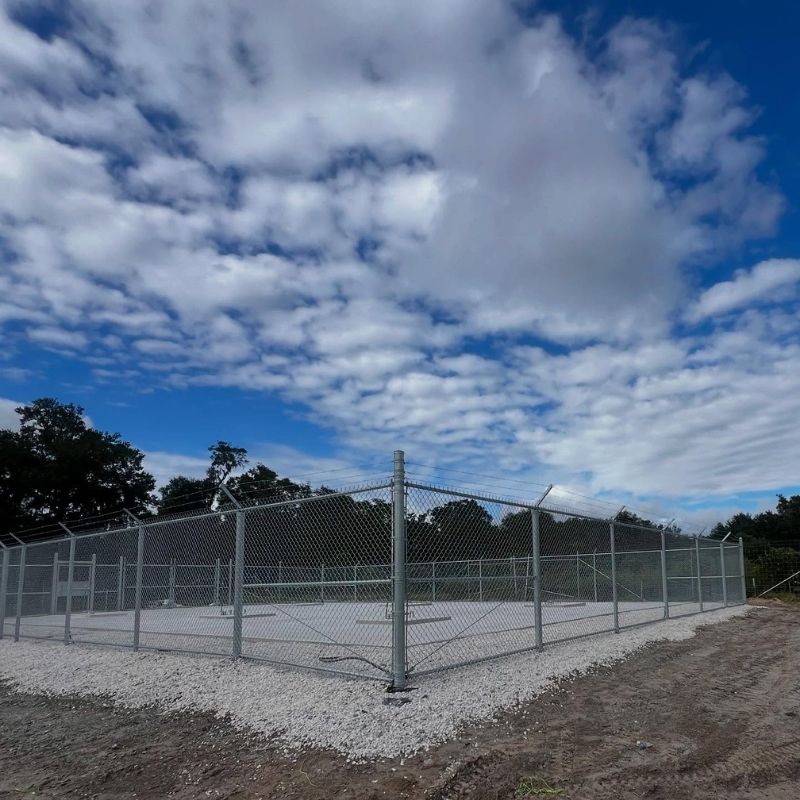 chain link fence installed by Top Rail Fence