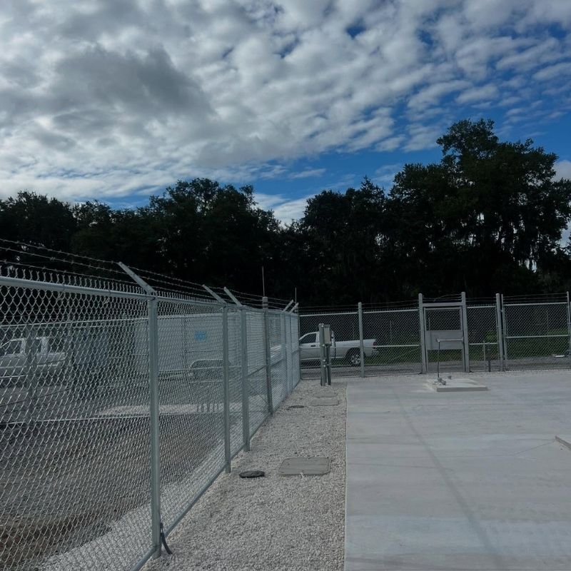 chain link fence installed by Top Rail Fence