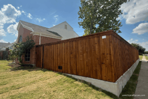 Cedar Fence installed by Top Rail Fence
