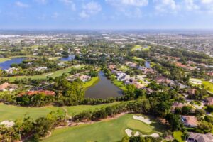 west palm beach neighborhood overhead view