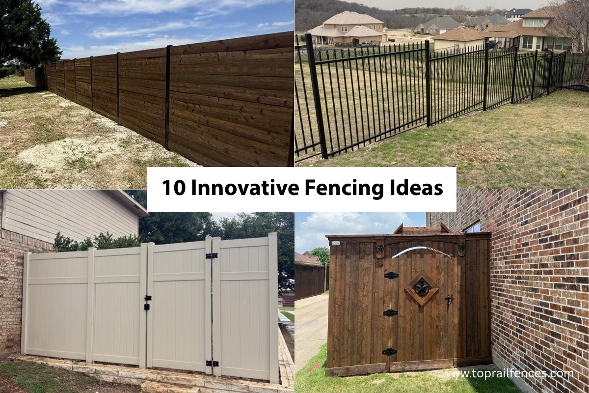 Fences installed by Top Rail Fence